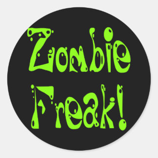 Sticker Rond Zombie Freak # 9