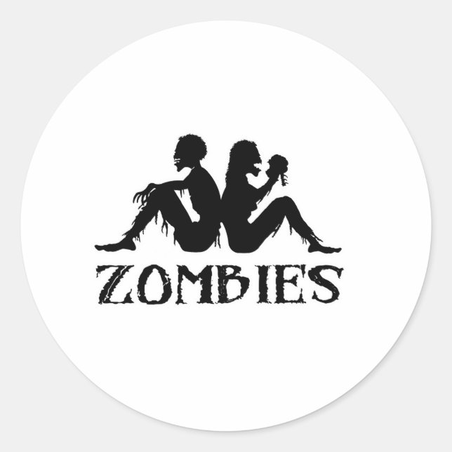 Sticker Rond Zombis de Zappa (Devant)