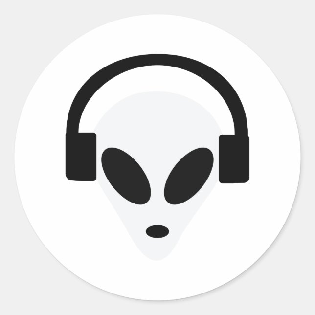 Sticker Rond zone alien du casque dj 51 (Devant)