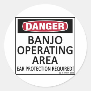 Sticker Rond Zone opérationnelle Banjo