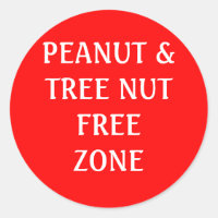 Zone sans arachide et noix d'arbre