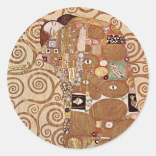 Sticker Rond Zum Stocletfries de Klimt - de Werkvorlagen