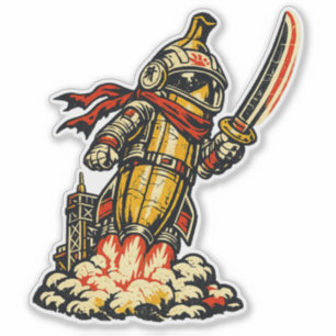 Sticker Ronin de la fusée banane — Explorateur de l'espace