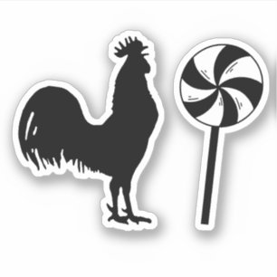 Sticker Rooster Lollipop