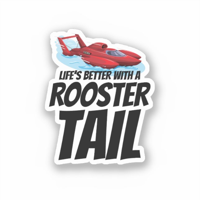 Sticker Rooster Tail Rumble : Hydroplane Racing Fun (Recto)