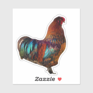 Sticker Rooster Vibrant - Agritourisme