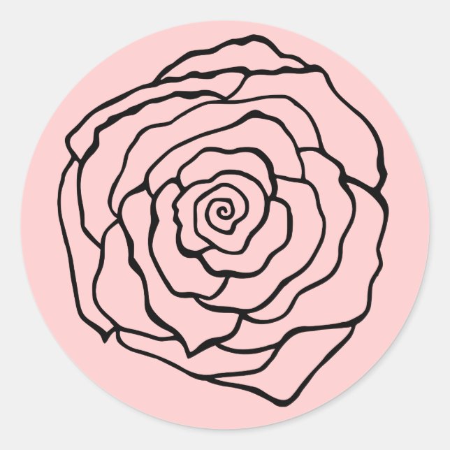 Sticker rose (Devant)