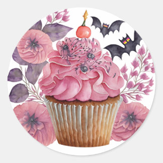 Sticker Rose avec Fleur et Chauve-souris