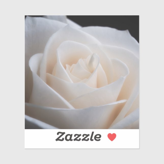 Sticker rose blanche (Feuille)