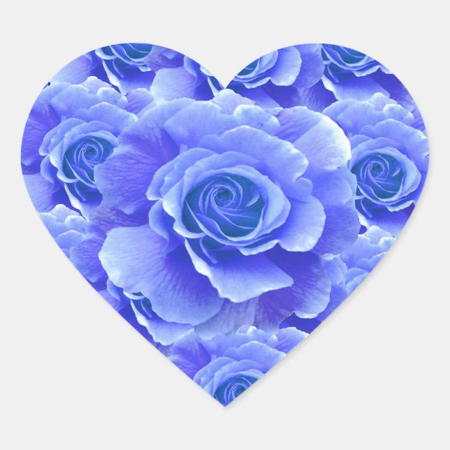 Sticker Rose bleu (Devant)