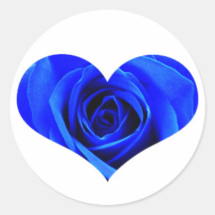 Sticker Rose bleu
