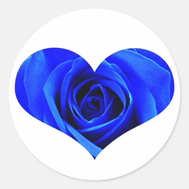 Sticker Rose bleu (Devant)