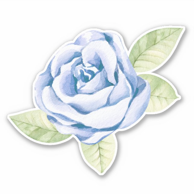 Sticker Rose bleu (Devant)
