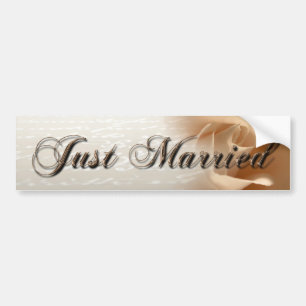 Sticker Rose de crème juste marié