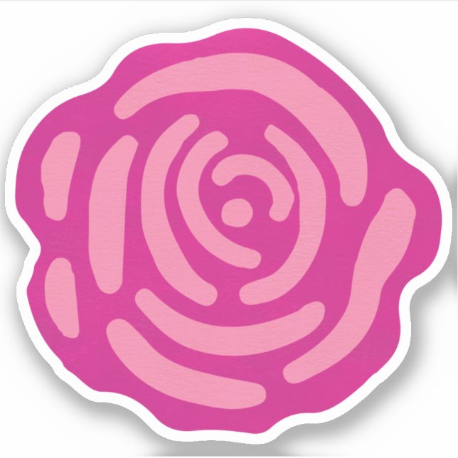 Sticker Rose de jardin (Devant)