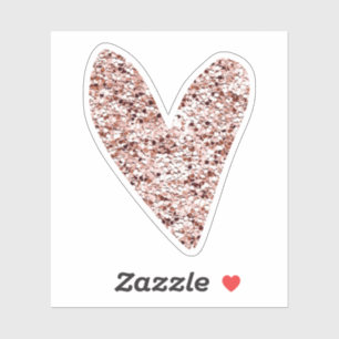 Sticker Rose Gold Heart Clipart Cute Heart Parties scintil