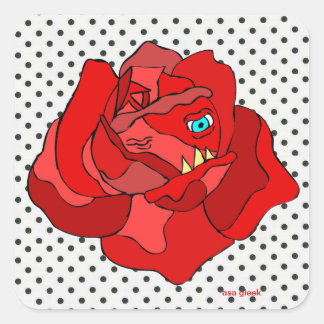 Sticker Rose impitoyable