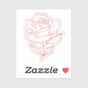 Sticker Rose Kiss Cut de Jardin de Bourgogne Héritage