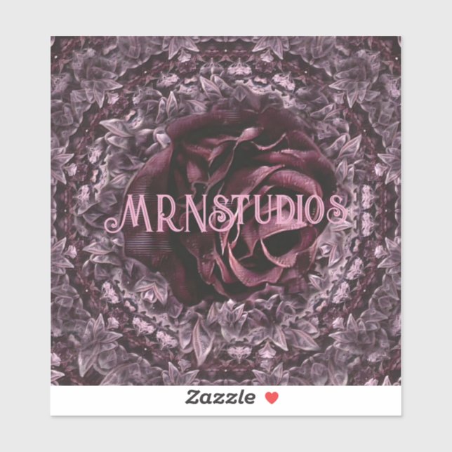 Sticker Rose Mandala (Feuille)