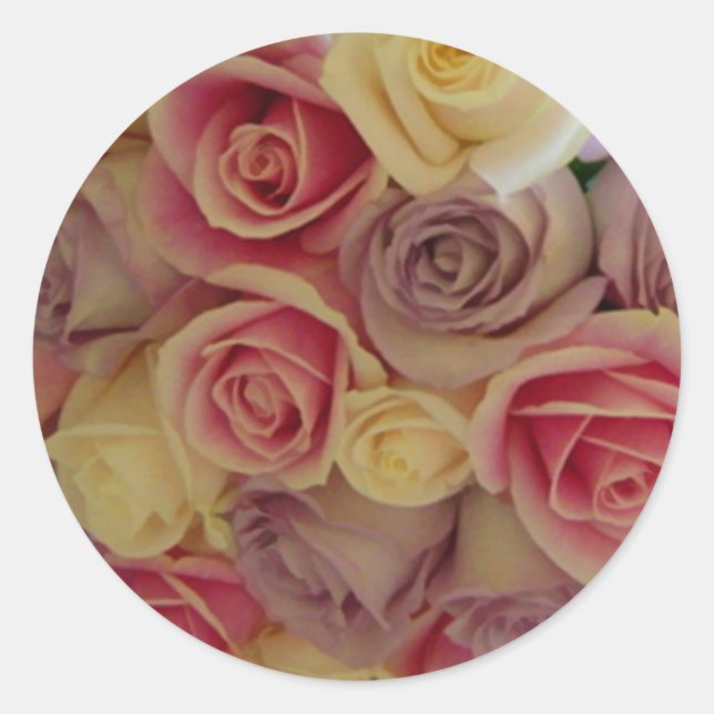 Sticker rose Mariage Enveloppe (Devant)