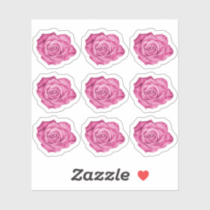 Sticker Rose rose élégante Floral Planner / Feuille de cah