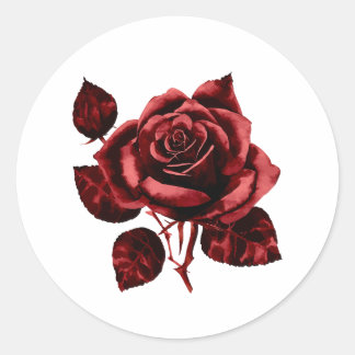 Sticker Rose rouge