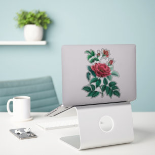 Sticker Rose rouge vintage