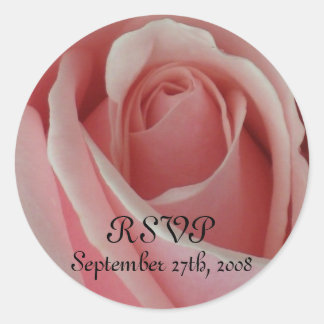 Sticker rose RSVP