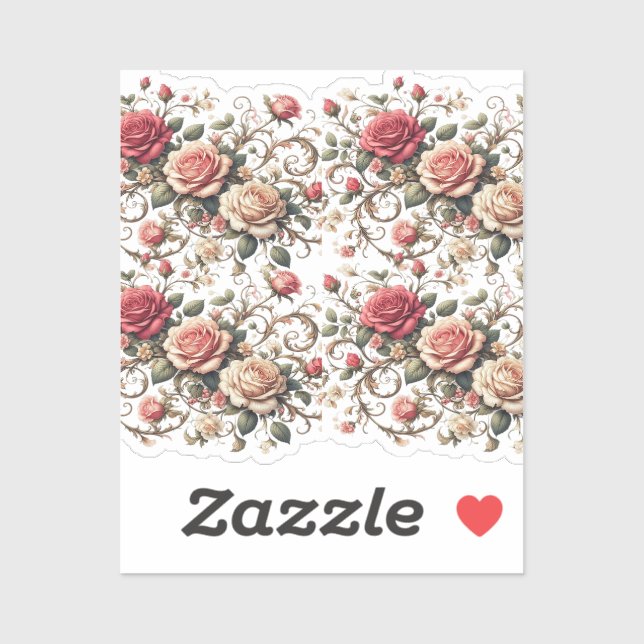 Sticker Rose Symphony (Feuille)