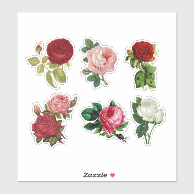 Sticker Roses (Feuille)