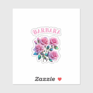 Sticker Roses Holographiques Iridescents sur tiges