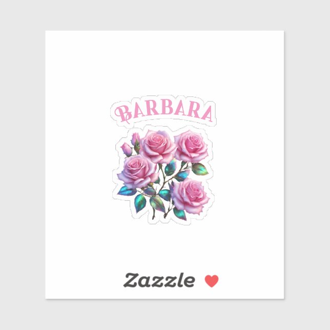 Sticker Roses Holographiques Iridescents sur tiges (Feuille)