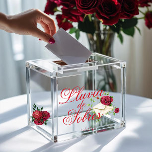 Sticker Roses rouges Lluvia de Sobres Personnalisé