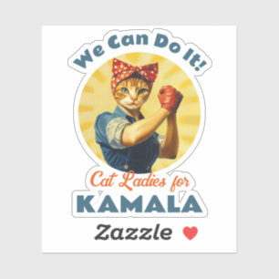 Sticker Rosie Les Dames De Chat Riveter Pour Kamala Harris