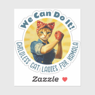 Sticker Rosie Les Dames De Chat Riveter Pour Kamala Harris