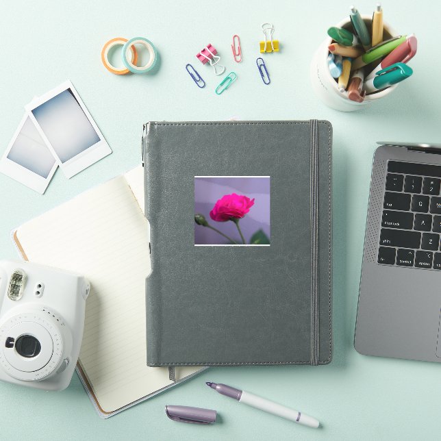 Sticker Rosier de jardin rose (Couverture iPad)