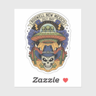 Sticker Roswell Nouveau-Mexique Alien