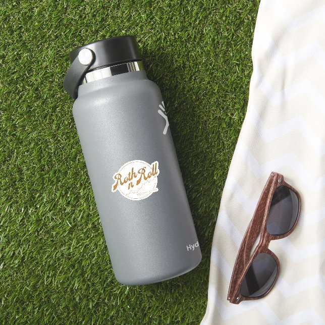 Sticker Roth n Roll – Humour Financier (HydroFlask Insitu)