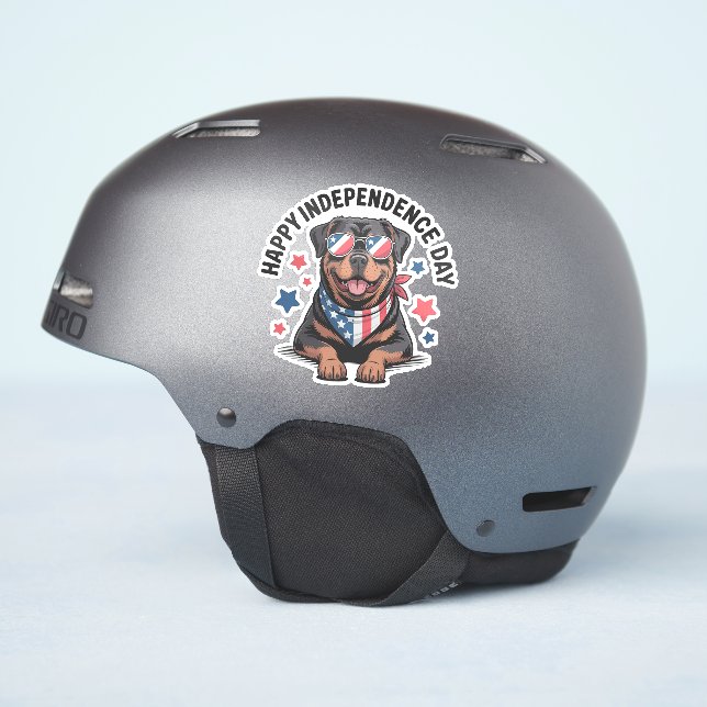 Sticker Rottie Patriot Paws (Côté casque)
