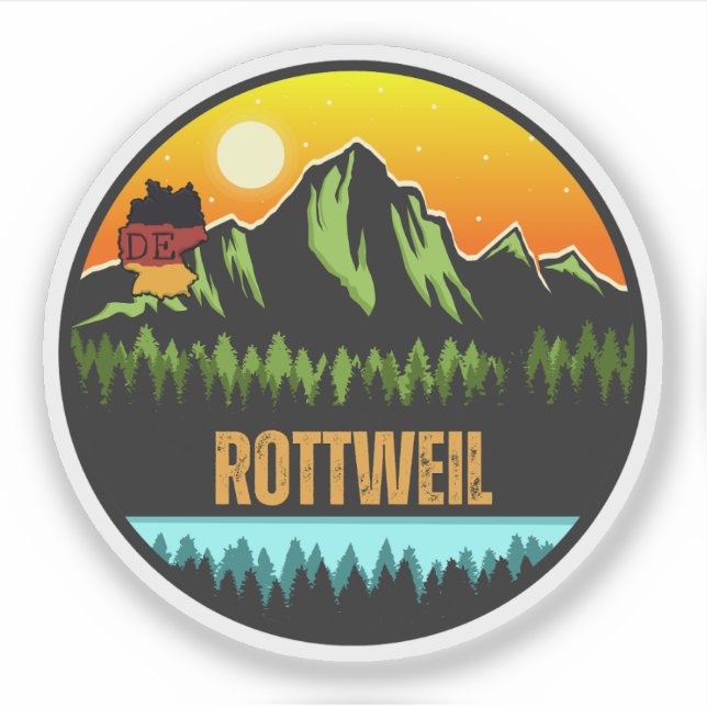 Sticker Rottweil, Bade-Wurtemberg Allemagne (Devant)
