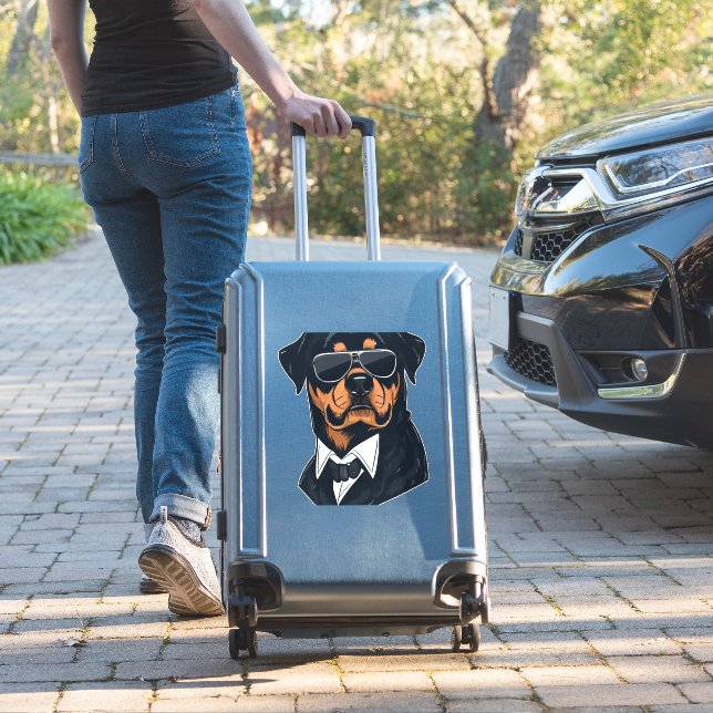 Sticker Rottweiler Les Messieurs (Valise Insitu)