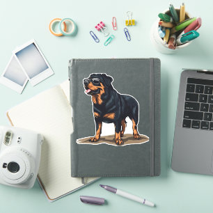 Sticker Rottweiler L'Explorateur
