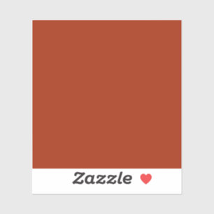 Sticker Rouge Brûlé -  (couleur unie) 