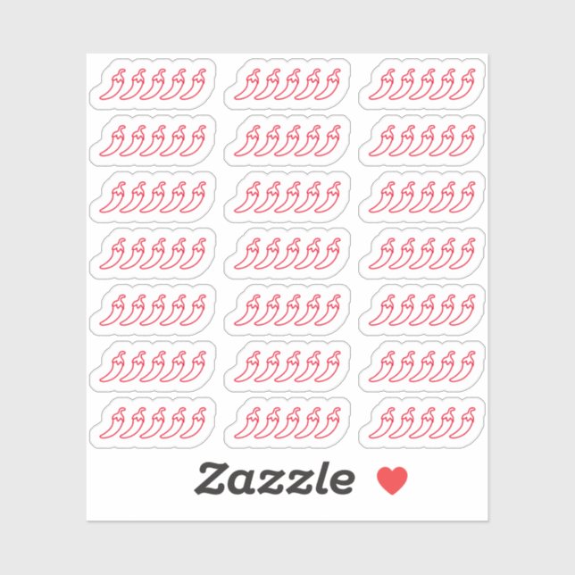 Sticker Rouge épicé noir poivre Livre Movie Notation Plann (Feuille)