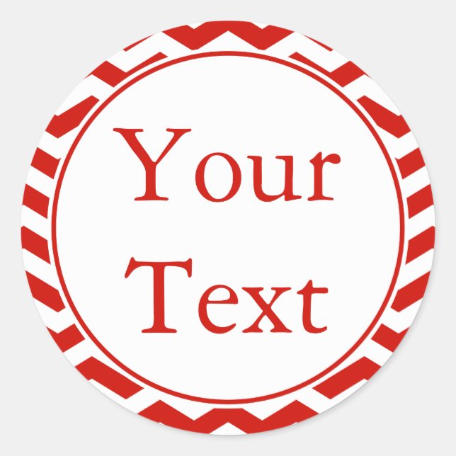 Sticker rouge et blanc cerise ou Étiquette avec te (Devant)