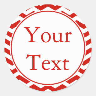 Sticker rouge et blanc cerise ou Étiquette avec te