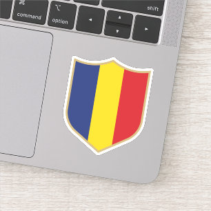 Sticker Roumanie Drapeau Emblem Voyage patriotique