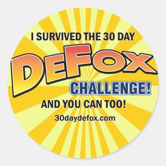 Sticker Round DeFox (Devant)