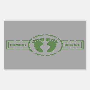 Sticker Roundel Secourt de combat   Pieds verts