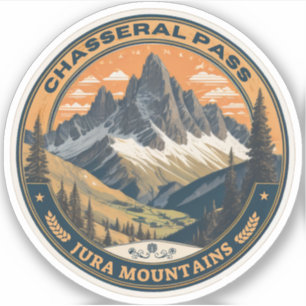 Sticker Route alpine du col de Chasseral : voyage en Suiss